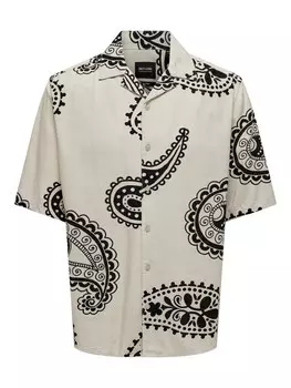 Рубашка на пуговицах Comfort fit Only & Sons ONSAustin, серый