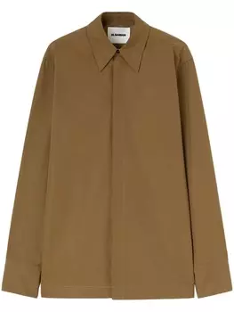 Рубашка на пуговицах Jil Sander, зеленый