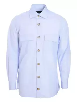 Рубашка на пуговицах Kiton, синий