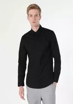 Рубашка на пуговицах классического кроя Colin's, черный