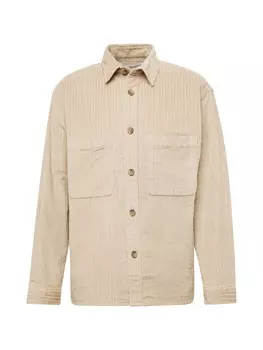 Рубашка на пуговицах классического кроя SELECTED PEDER, цвет Beige/Dark beige