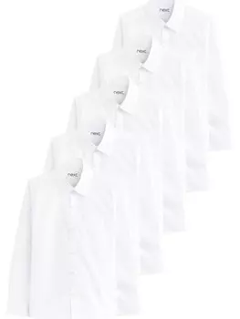 Рубашка на пуговицах Next Regular fit Button Up Shirt, белый