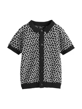 Рубашка на пуговицах Next Regular fit Button Up Shirt, черный