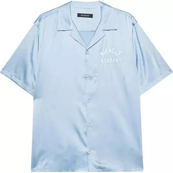 Рубашка Nahmias Miracle Academy Silk Button Down, светло-голубой