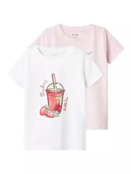 Рубашка NAME IT FFOJI, цвет Rose/White