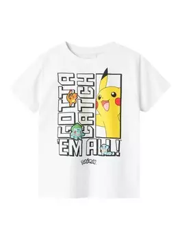 Рубашка NAME IT NKMFlame Pokemon, белый
