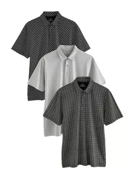Рубашка Next, цвет Grey/Black