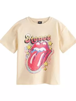 Рубашка Next Rolling Stones, кремовый