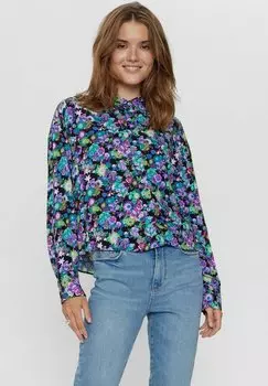 Рубашка Nmph NUVIOLA CROP, цвет caviar