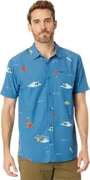 Рубашка Oasis Eco Standard Short Sleeve Woven O'Neill, цвет Storm Blue