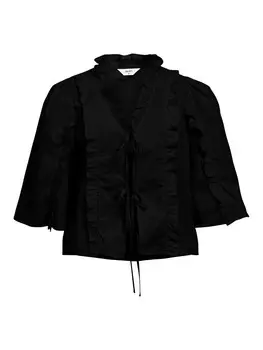 Рубашка OBJECT Blouse OBJHOPE, черный