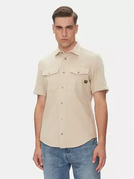 Рубашка облегающего кроя Marine D19751-D454 G-Star Raw, бежевый