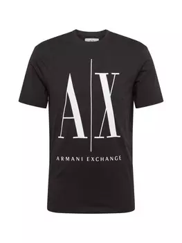 Рубашка обычного кроя ARMANI EXCHANGE, черный