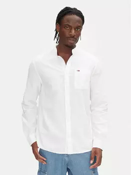 Рубашка обычного кроя DM0DM20876 Tommy Jeans, экрю