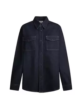 Рубашка обычного кроя на пуговицах Pepe Jeans, темно-синий