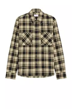 Рубашка Off-White Check Flannel, черный