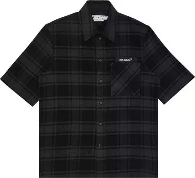 Рубашка Off-White Outline Arr Flan Over Short-Sleeve Shirt 'Grey Black', серый