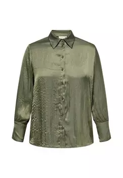 Рубашка ONLY Carmakoma, цвет Verde Militare