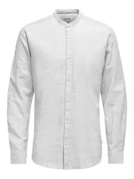 Рубашка Only & Sons Mao Collar & Sons Onscaiden, белый