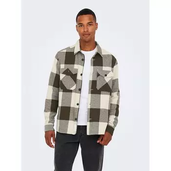 Рубашка Only & Sons Milo Check, бежевый