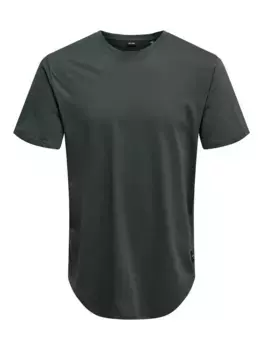Рубашка ONLY & SONS с круглым вырезом "ONSMATT LONGY SS TEE NOOS", цвет Darkest Spruce