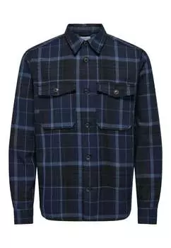 Рубашка Only & Sons, синий