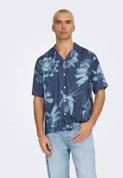 Рубашка Only & Sons, синий