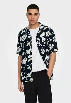 Рубашка Only & Sons, темно-синий