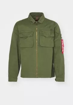 Рубашка Overshirt Alpha Industries, темно-зеленый