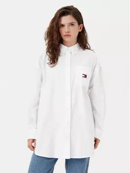 Рубашка оверсайз DW0DW20289 Tommy Jeans, белый