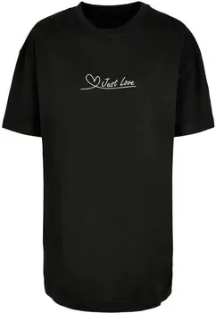 Рубашка оверсайз Merchcode Just Love, черный