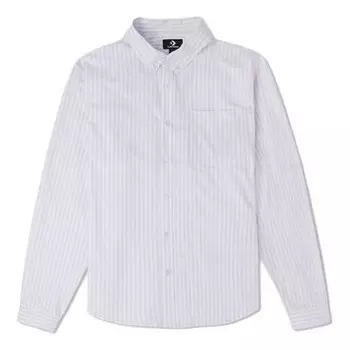 Рубашка oxford shirt stripe 'vapor violet' Converse, голубой
