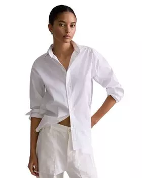 Рубашка Oxford свободного кроя Ralph Lauren, белый