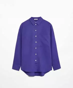 Рубашка Oysho Linen Long Sleeved, синий