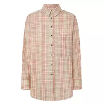 Рубашка Pepe Jeans Rita Check, бежевый