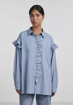 Рубашка Pieces PCFLO, цвет faded denim