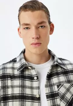 Рубашка PLAID LONG SLEEVE Koton, бежевый