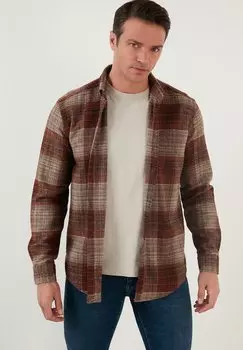 Рубашка PLAID PATTERNED Buratti, цвет mink
