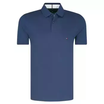 Рубашка-Поло 1985 года стандартного кроя досада Tommy Hilfiger, синий