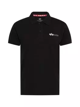 Рубашка поло ALPHA INDUSTRIES Shirt, черный