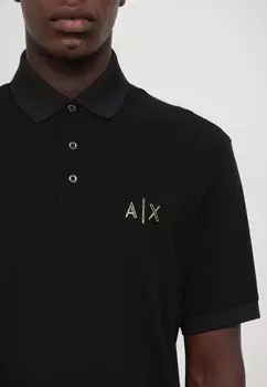 Рубашка поло Armani Exchange, черный