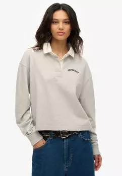 Рубашка поло ATHLETIC ESSENTIALS GRAPHIC RUGBY Superdry, светло-серый