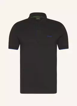 Рубашка поло BOSS Jersey PAULE Slim Fit, черный