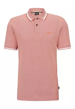 Рубашка поло BOSS PARLAY 183 Regular Fit, темно-оранжевый