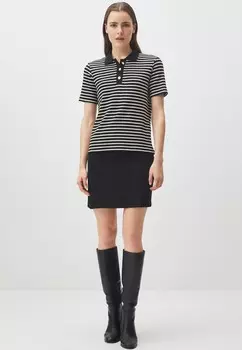 Рубашка поло COLLAR SHORT SLEEVED STRIPED Jimmy Key, черный