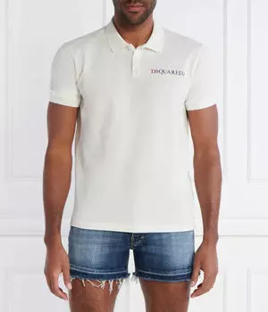 Рубашка поло Dsquared2, экрю