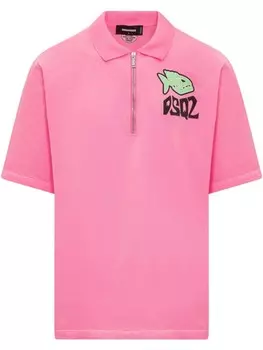Рубашка-поло DSQUARED2 Fish Skater, розовый