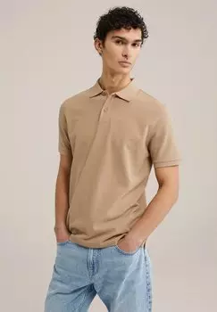 Рубашка поло FUNDAMENTALS WE Fashion, бежевый