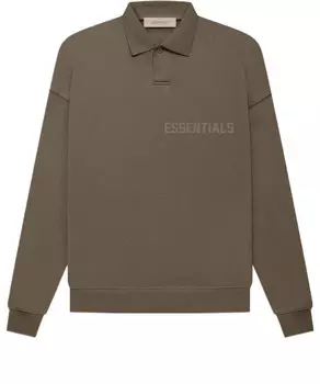 Рубашка поло fw22 ls polo 'wood' Fear Of God Essentials, синий