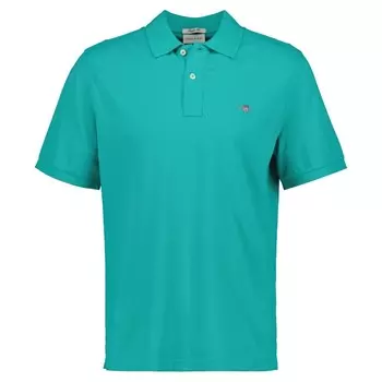 Рубашка поло GANT Shirt, бирюзовый